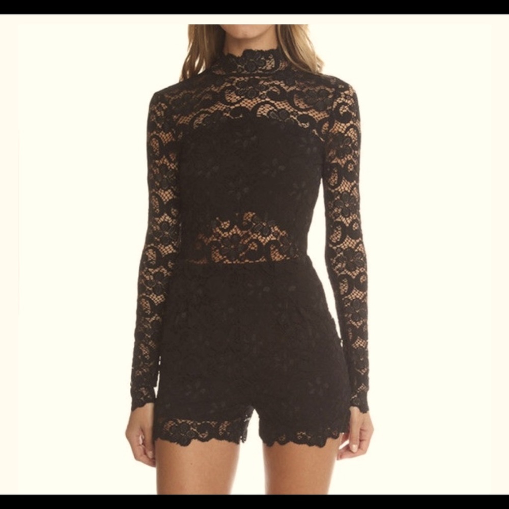 Nightcap Black Dixie Laced Romper size 2